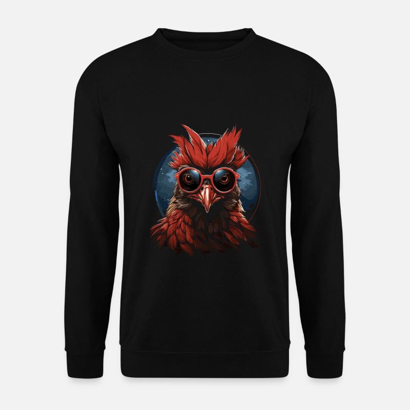 Cardinal Vogel Red Cardinal - Unisex Sweatshirt - black