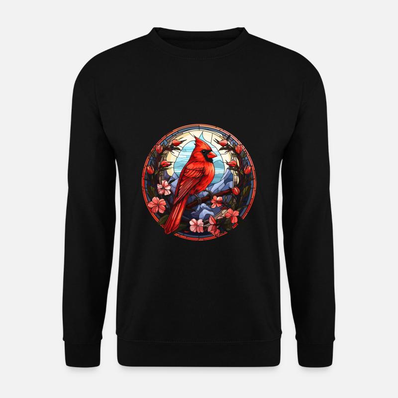 Red Cardinal Vogel - Unisex Sweatshirt - black