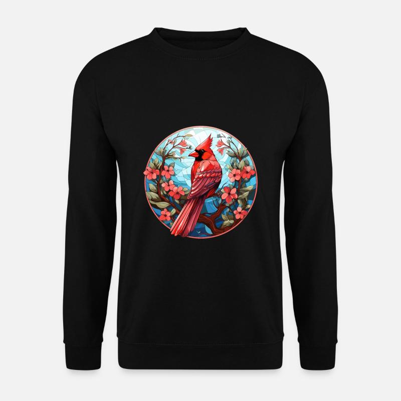 Rotkardinal Kardinal Vogel - Unisex Pullover - Schwarz