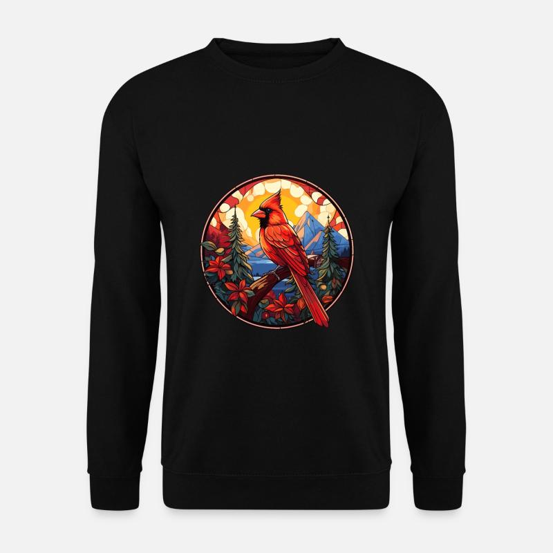 Red Cardinal Vogel - Unisex Sweatshirt - black