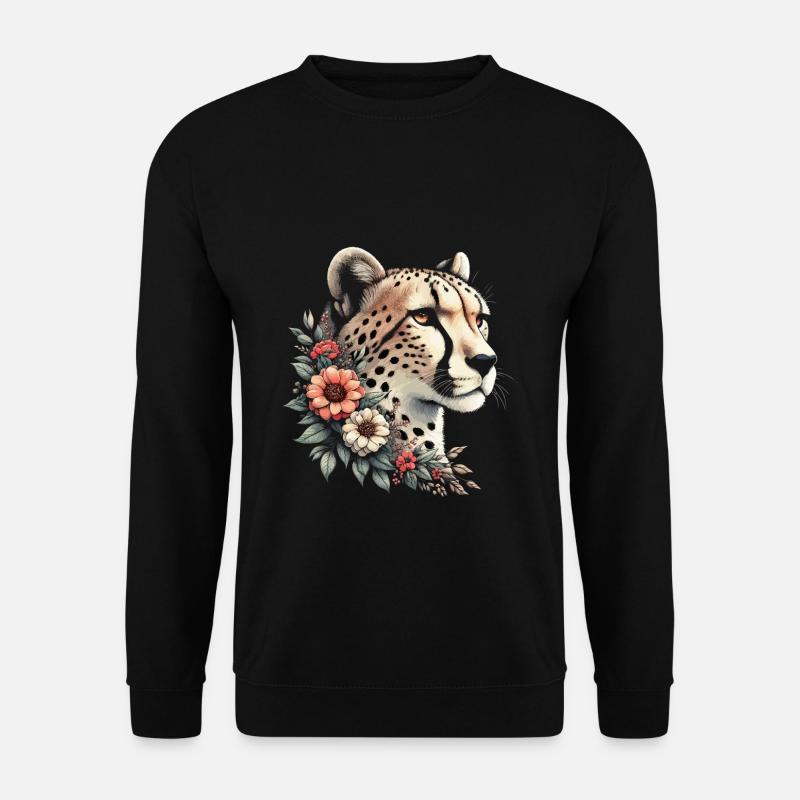 Cheetah Gepard - Unisex Pullover - Schwarz