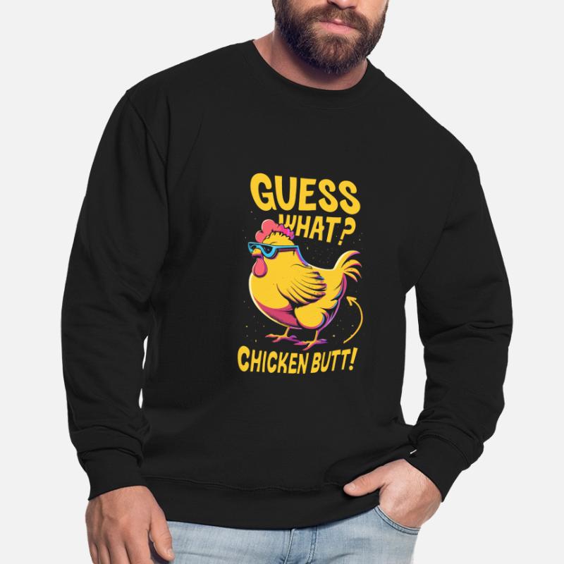 Devinez quel mégot de poulet Sweat-shirt Unisexe