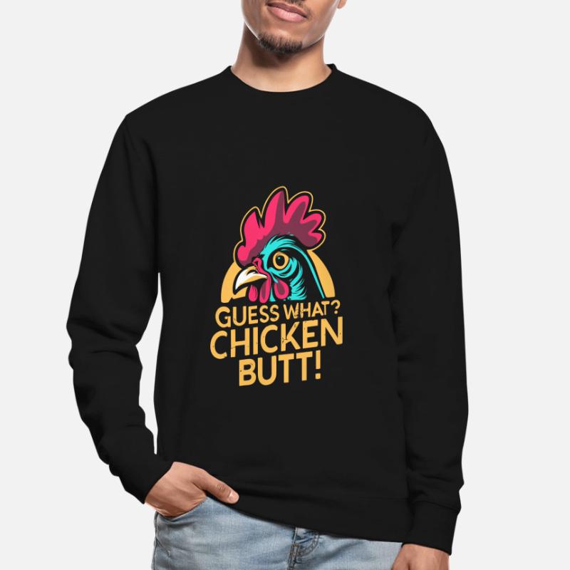 Devinez quel mégot de poulet Sweat-shirt Unisexe