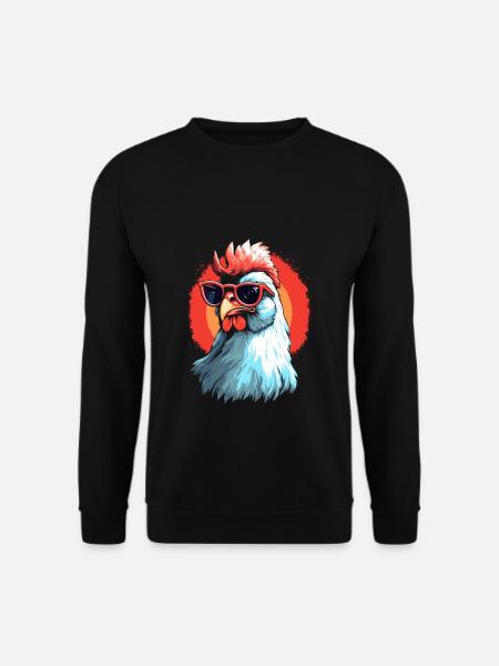 Chicken Sonnenbrille - Unisex Pullover - Schwarz
