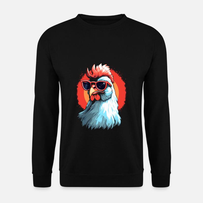 Chicken Sonnenbrille - Unisex Pullover - Schwarz