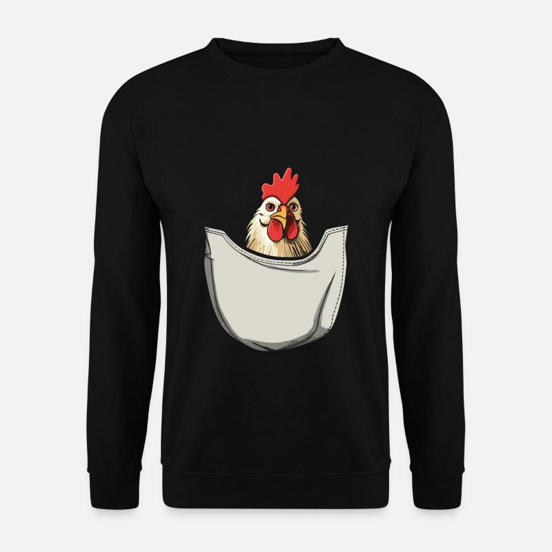 Chicken In Pocket - Unisex Sweatshirt - black