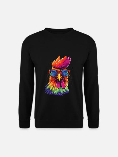 Chicken Sonnenbrille - Unisex Pullover - Schwarz