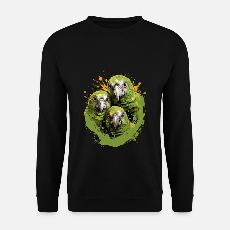 Budgie Parakeet - Unisex Sweatshirt - black