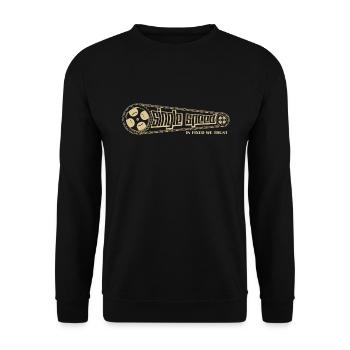 Single Speed - Fixie Style - Unisex Sweatshirt - black - Front - Alina (178cm) & Michal (187cm)