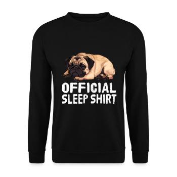 Chemise de sommeil officielle Carlin - Sweat-shirt Unisexe - noir - Devant - Alina (178cm) & Michal (187cm)