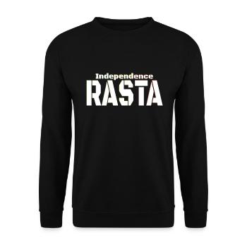 Rasta indépendant - Sweat-shirt Unisexe - noir - Devant - Alina (178cm) & Michal (187cm)