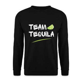 Team Tequila Lime Salt Party JGA Humour pour la fête des pères - Sweat-shirt Unisexe - noir - Devant - Alina (178cm) & Michal (187cm)