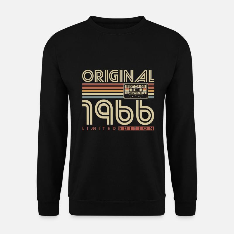 Original 1966 Jahrgang Vintage Geburtstag Retro - Unisex Pullover - Schwarz