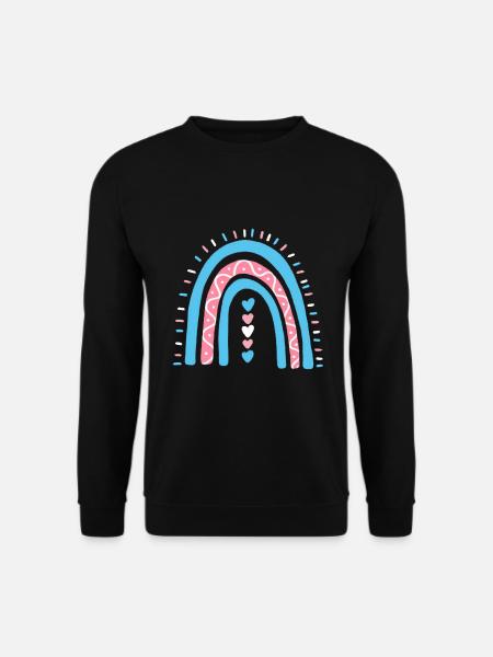 Transgender Boho Rainbow Trans Pride - Unisex Sweatshirt - black