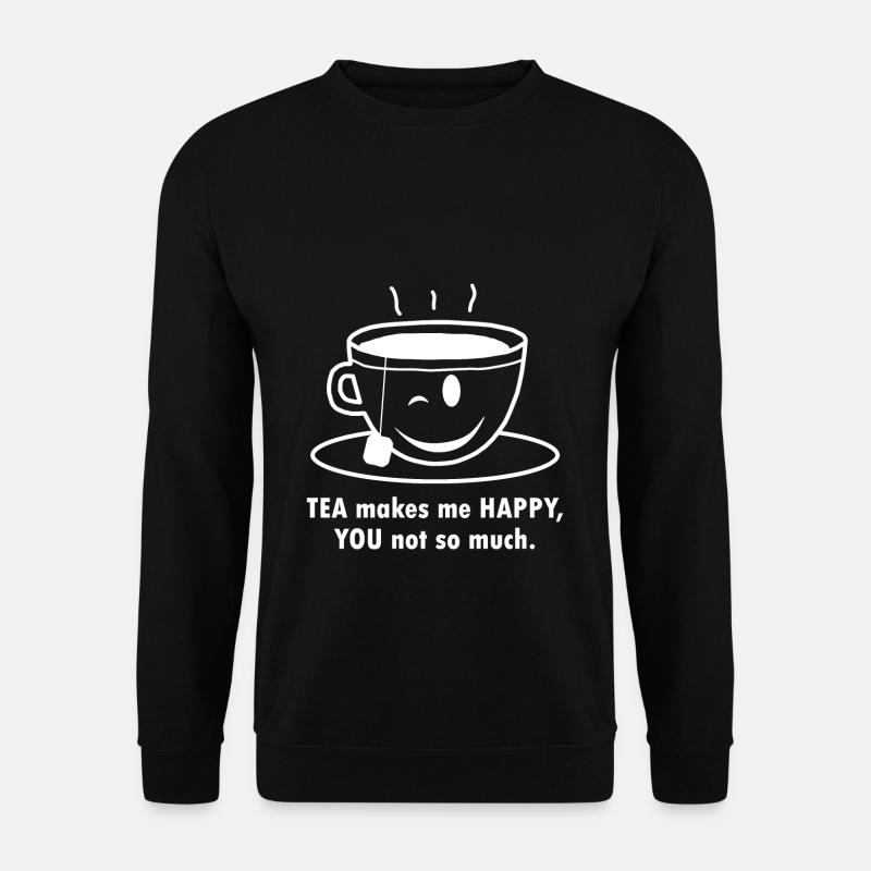 TEE HAPPINESS Teeglück - Unisex Pullover - Schwarz