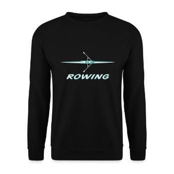 Rowing, rowing boat, sculling - Unisex Sweatshirt - black - Front - Alina (178cm) & Michal (187cm)