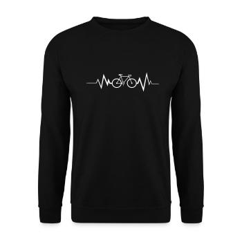 Cycling Pulse - Unisex Pullover - Schwarz - Vorne - Alina (178cm) & Michal (187cm)