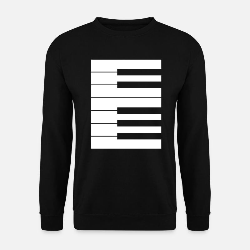 Klavier Tastatur Oktave perfektes Outfit Pianist - Unisex Pullover - Schwarz