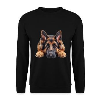 Berger allemand - Sweat-shirt Unisexe - noir - Devant - Alina (178cm) & Michal (187cm)