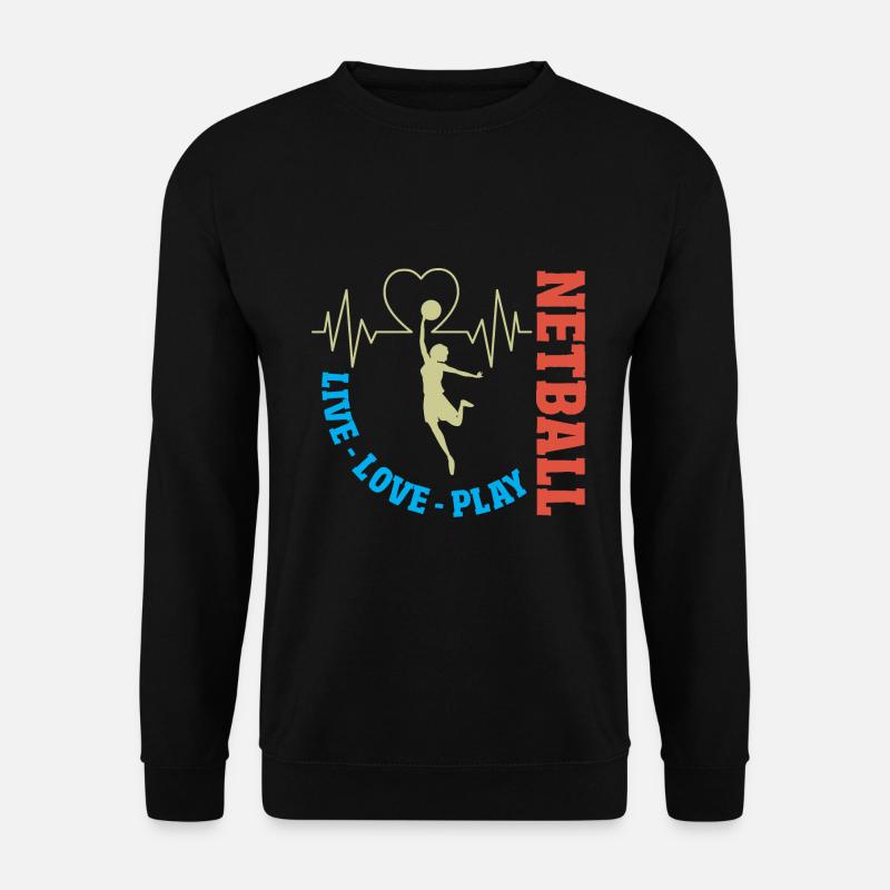 Love Netball Netball Player Gift - Unisex Sweatshirt - black