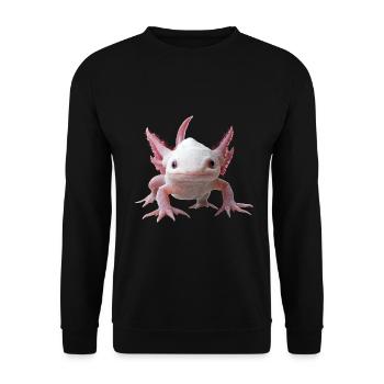 Axolotl - Unisex Pullover - Schwarz - Vorne - Alina (178cm) & Michal (187cm)