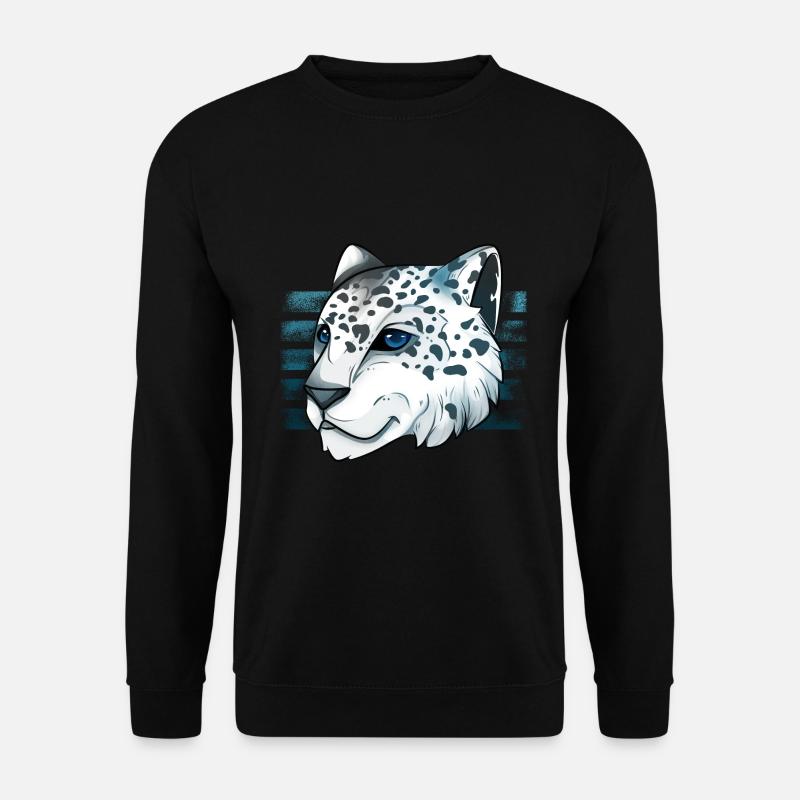Schneeleopard - Unisex Pullover - Schwarz