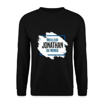 Jonathan - Sweat-shirt Unisexe - noir - Devant - Alina (178cm) & Michal (187cm)