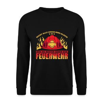 Nicht Alle Jungs Sind Gleich Nur Die Besten Gehen - Unisex Pullover - Schwarz - Vorne - Alina (178cm) & Michal (187cm)