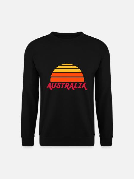 Australia (divided half sun) - Unisex Sweatshirt - black