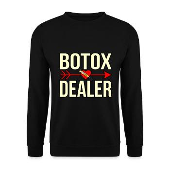 Botox - Unisex Pullover - Schwarz - Vorne - Alina (178cm) & Michal (187cm)
