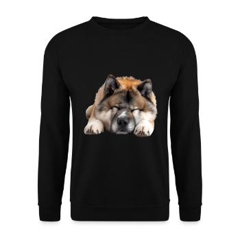 Akita - Unisex Sweatshirt - black - Front - Alina (178cm) & Michal (187cm)