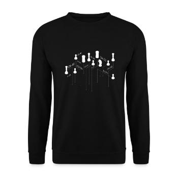 Chess Chess Pieces Chess Player Club - Unisex Sweatshirt - black - Front - Alina (178cm) & Michal (187cm)