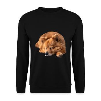 Spitz finlandais - Sweat-shirt Unisexe - noir - Devant - Alina (178cm) & Michal (187cm)