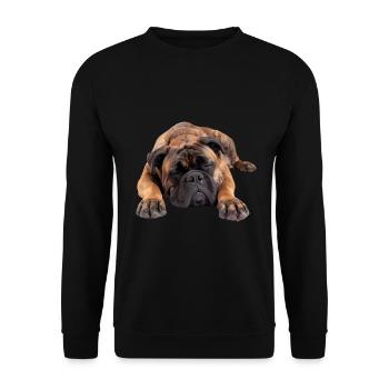 Bullmastiff - Unisex Sweatshirt - black - Front - Alina (178cm) & Michal (187cm)