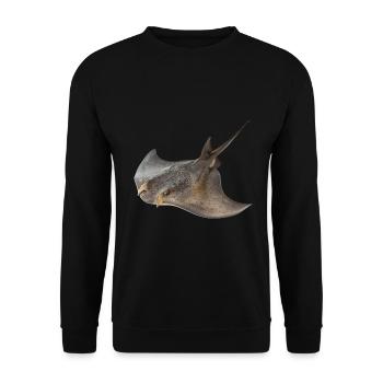 Stachelrochen - Unisex Pullover - Schwarz - Vorne - Alina (178cm) & Michal (187cm)