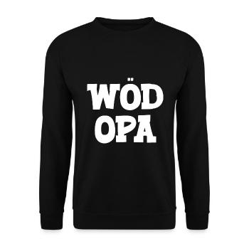 Wöd Opa Österreich Oma tolle Oma beste Oma - Unisex Pullover - Schwarz - Vorne - Alina (178cm) & Michal (187cm)