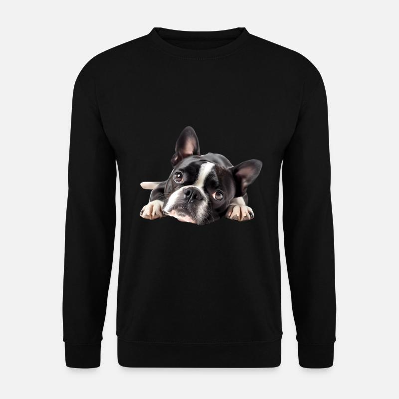 Boston Terrier - Unisex Pullover - Schwarz
