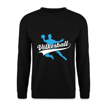 Dodgeball Funny Gift Sports Teacher - Unisex Sweatshirt - black - Front - Alina (178cm) & Michal (187cm)