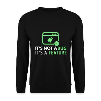 Drôle de chemise en informatique pour les techniciens informatiques - Sweat-shirt Unisexe - noir - Devant - Alina (178cm) & Michal (187cm)