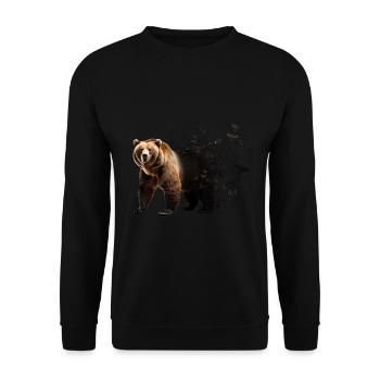 Tragen - Unisex Pullover - Schwarz - Vorne - Alina (178cm) & Michal (187cm)