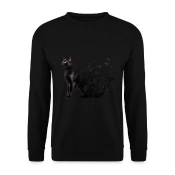 Chat de Bombay - Sweat-shirt Unisexe - noir - Devant - Alina (178cm) & Michal (187cm)