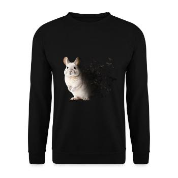 Chinchilla - Unisex Pullover - Schwarz - Vorne - Alina (178cm) & Michal (187cm)
