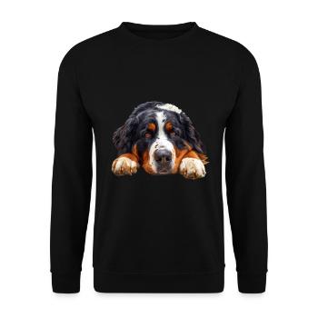 Bouvier bernois - Sweat-shirt Unisexe - noir - Devant - Alina (178cm) & Michal (187cm)