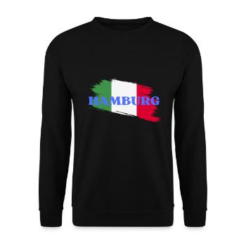 Hamburg - Unisex Sweatshirt - black - Front - Alina (178cm) & Michal (187cm)