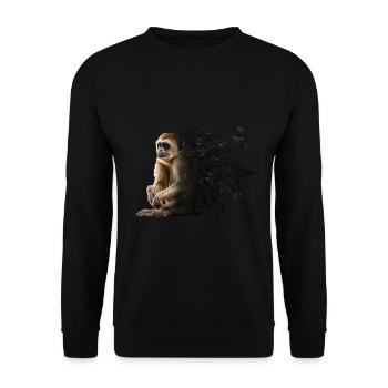 Gibbon - Unisex Pullover - Schwarz - Vorne - Alina (178cm) & Michal (187cm)