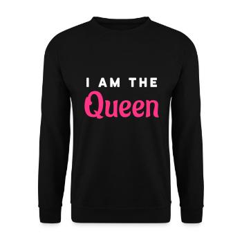 Je suis la Reine - Sweat-shirt Unisexe - noir - Devant - Alina (178cm) & Michal (187cm)