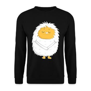 Yeti Winter - Unisex Pullover - Schwarz - Vorne - Alina (178cm) & Michal (187cm)