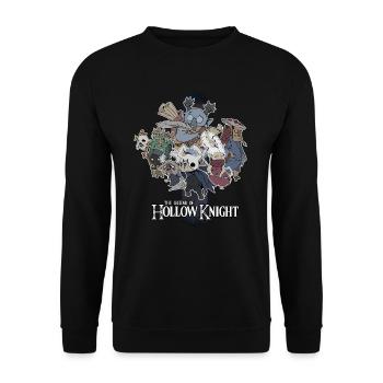 The Legend of Hollow Knight - Unisex Sweatshirt - black - Front - Alina (178cm) & Michal (187cm)