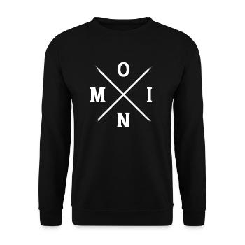 Moin - Unisex Pullover - Schwarz - Vorne - Alina (178cm) & Michal (187cm)