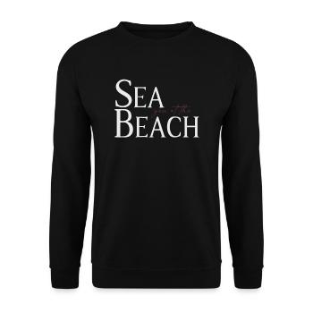 Mer à la plage - Sweat-shirt Unisexe - noir - Devant - Alina (178cm) & Michal (187cm)